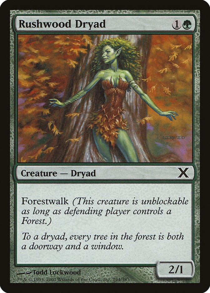 Rushwood Dryad [Tenth Edition] Magic: The Gathering