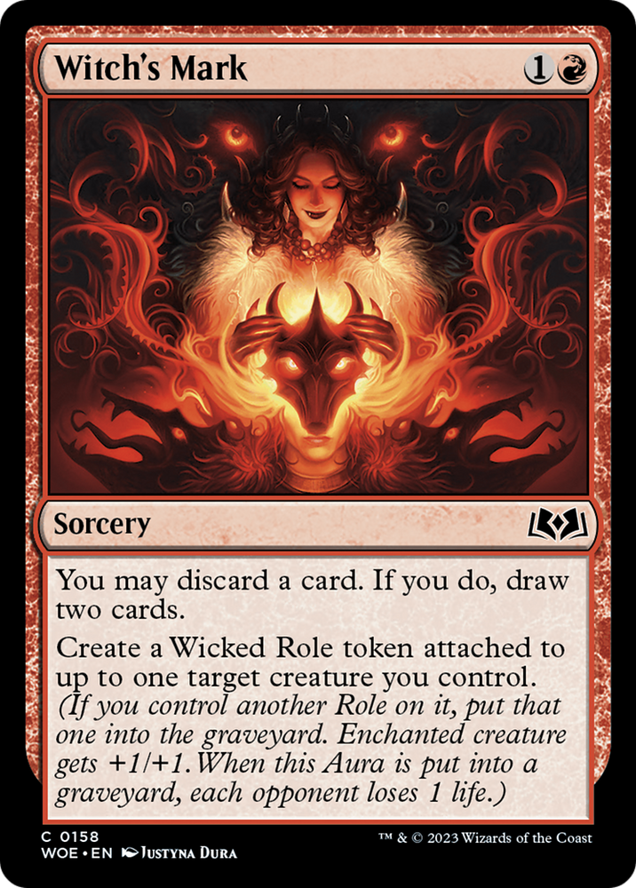 Witch's Mark [Wilds of Eldraine] Magic: The Gathering