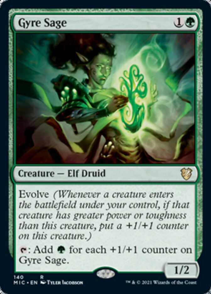 Gyre Sage [Innistrad: Midnight Hunt Commander] Magic: The Gathering