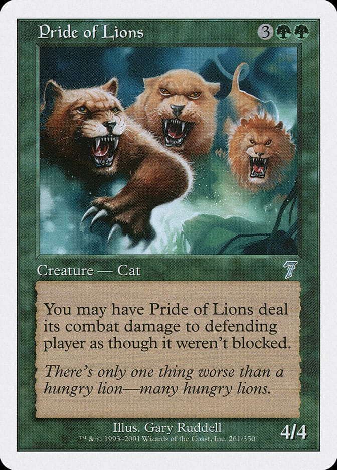 Pride of Lions [Seventh Edition] Magic: The Gathering