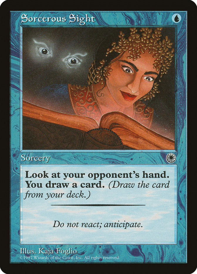 Sorcerous Sight [Portal] Magic: The Gathering