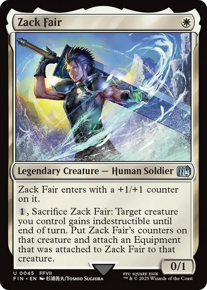 Zack Fair [FINAL FANTASY] Magic: The Gathering