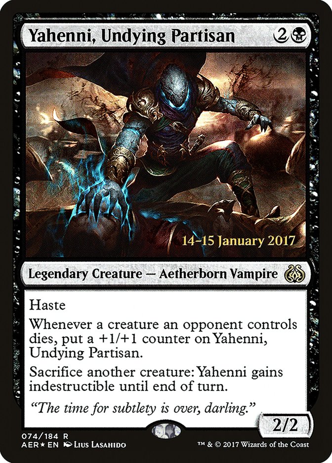 Yahenni, Undying Partisan [Aether Revolt Prerelease Promos] Magic: The Gathering