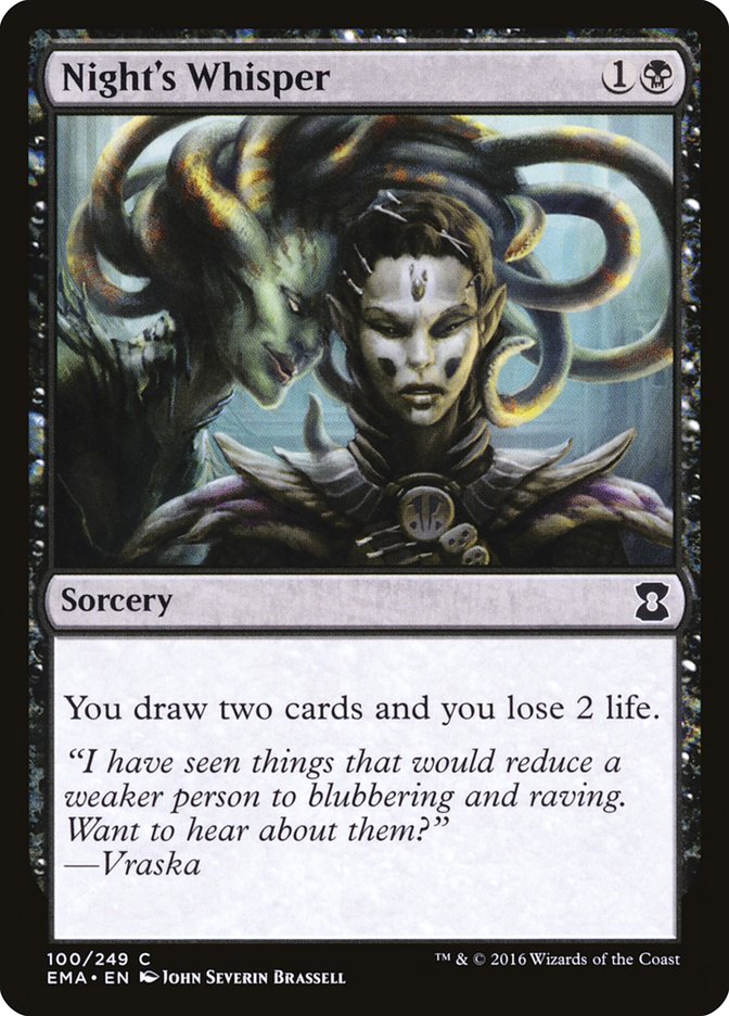 Night's Whisper [Eternal Masters] Magic: The Gathering