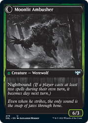 Oakshade Stalker // Moonlit Ambusher [Innistrad: Double Feature] Magic: The Gathering