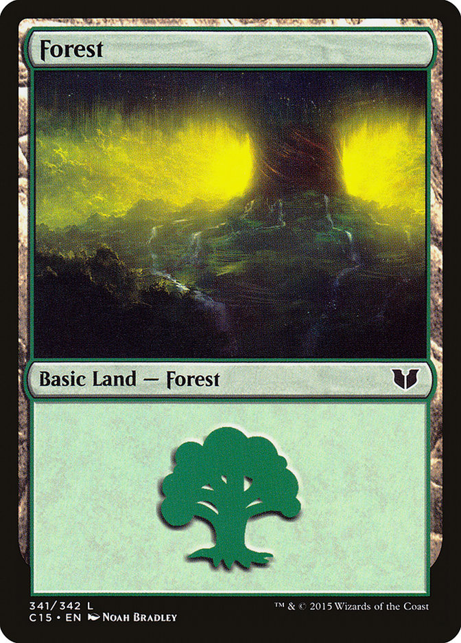 Forest (341) [Commander 2015] Magic: The Gathering