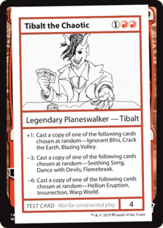 Tibalt the Chaotic (2021 Edition) [Mystery Booster Playtest Cards] Magic: The Gathering
