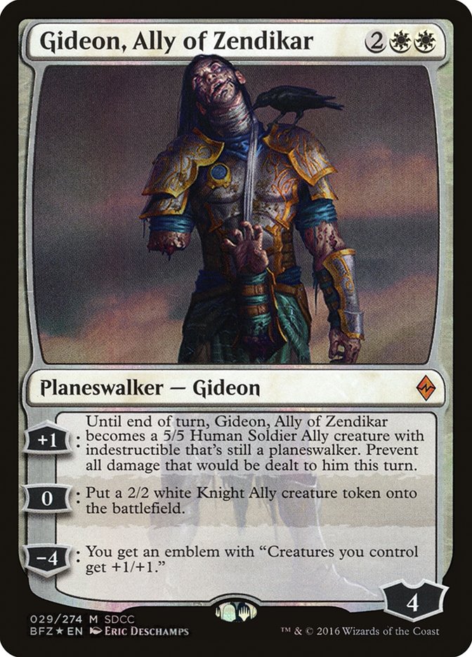 Gideon, Ally of Zendikar [San Diego Comic-Con 2016] Magic: The Gathering
