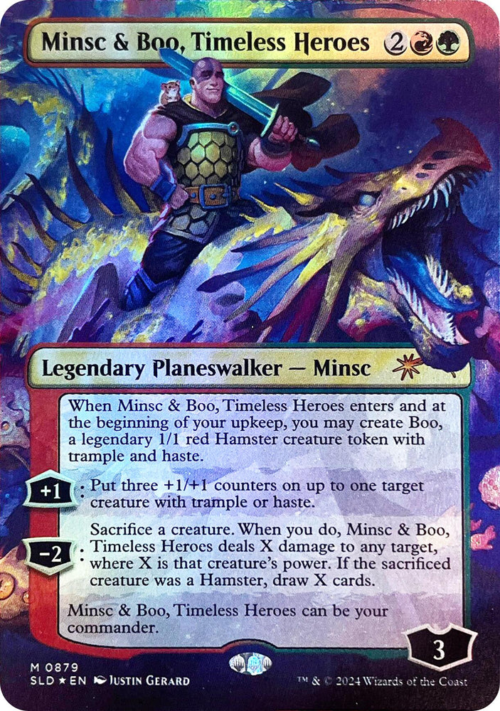 Minsc & Boo, Timeless Heroes (Rainbow Foil) [Secret Lair Drop Series] Magic: The Gathering