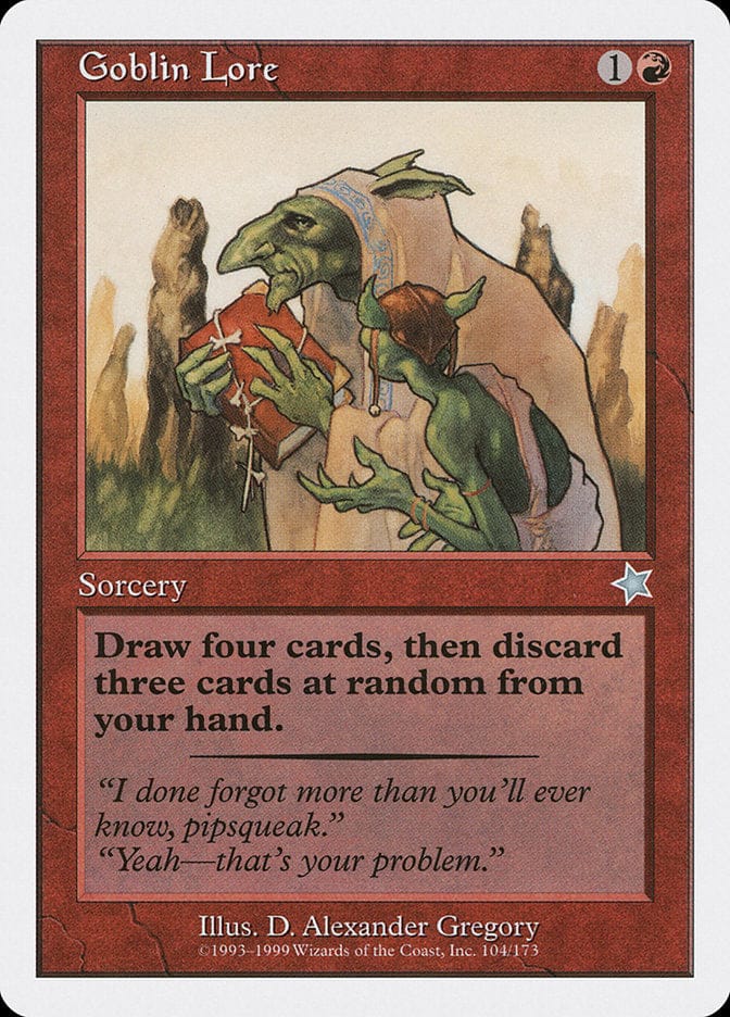 Goblin Lore [Starter 1999] Magic: The Gathering
