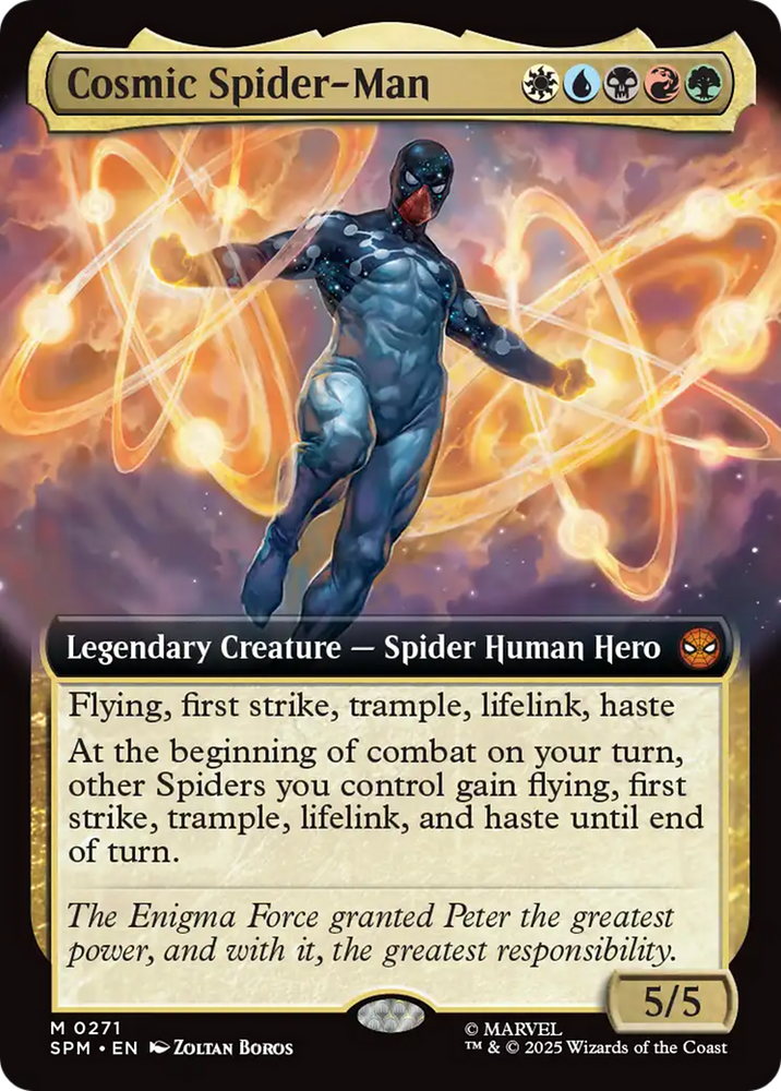 Cosmic Spider-Man (Extended Art) [Marvel's Spider-Man] Magic: The Gathering