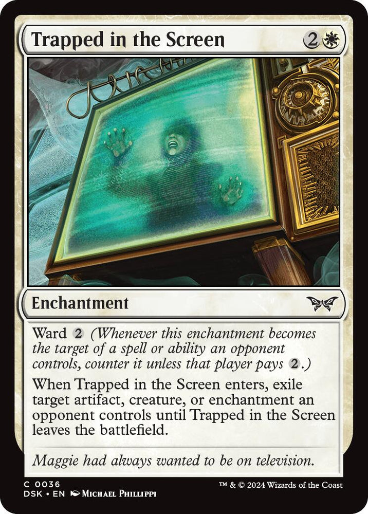 Trapped in the Screen [Duskmourn: House of Horror] Magic: The Gathering
