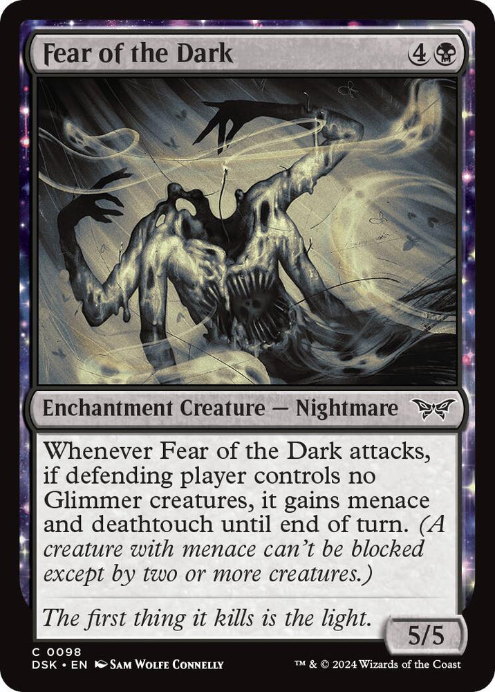 Fear of the Dark [Duskmourn: House of Horror] Magic: The Gathering