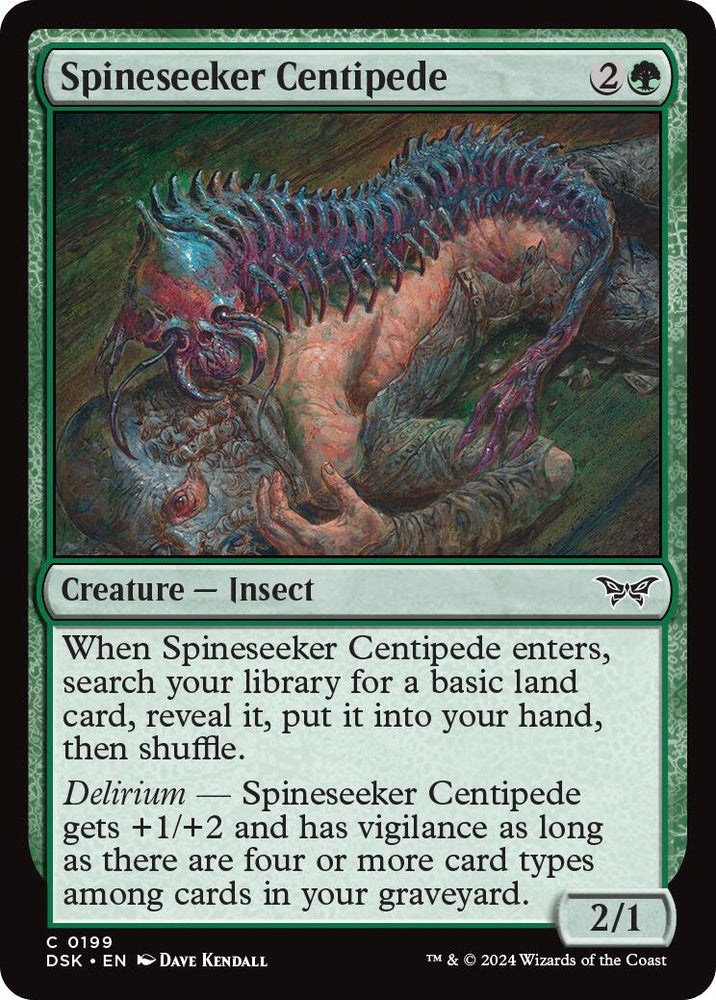 Spineseeker Centipede [Duskmourn: House of Horror] Magic: The Gathering