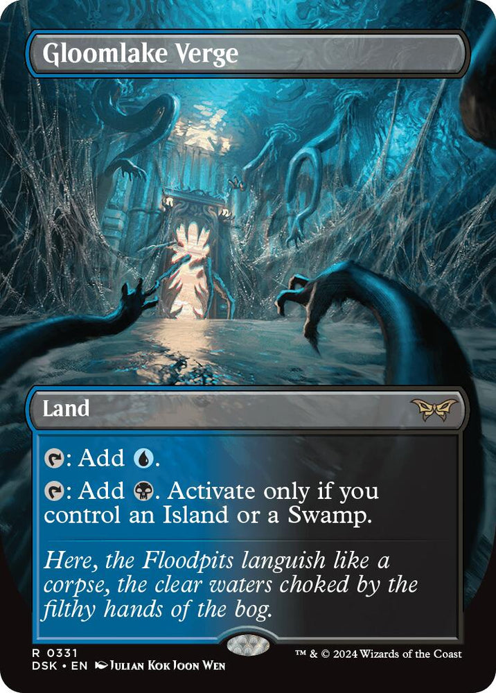 Gloomlake Verge (Borderless) [Duskmourn: House of Horror] Magic: The Gathering