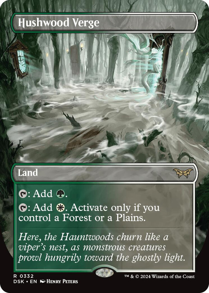 Hushwood Verge (Borderless) [Duskmourn: House of Horror] Magic: The Gathering