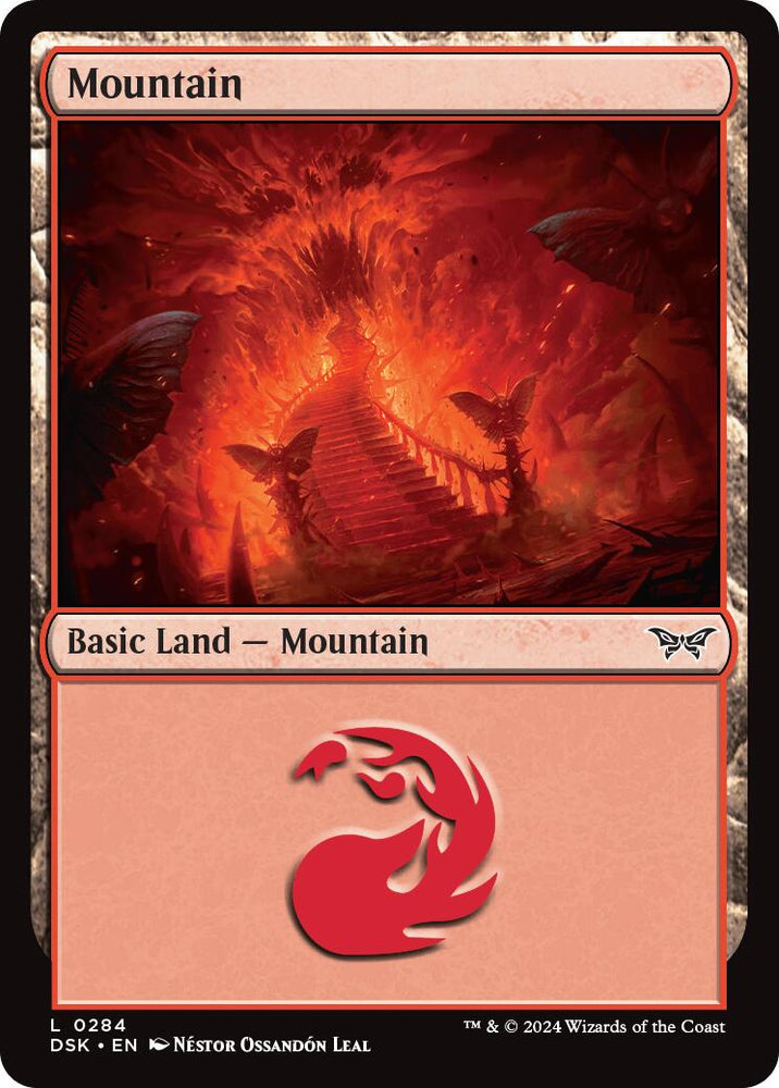 Mountain (0284) [Duskmourn: House of Horror] Magic: The Gathering