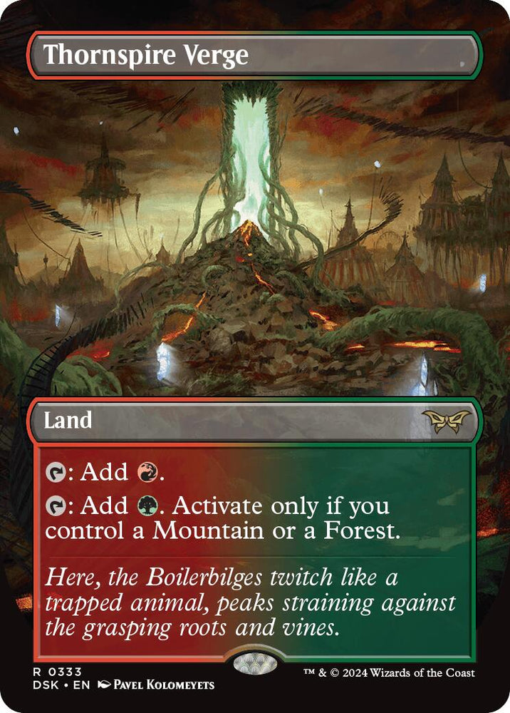 Thornspire Verge (Borderless) [Duskmourn: House of Horror] Magic: The Gathering