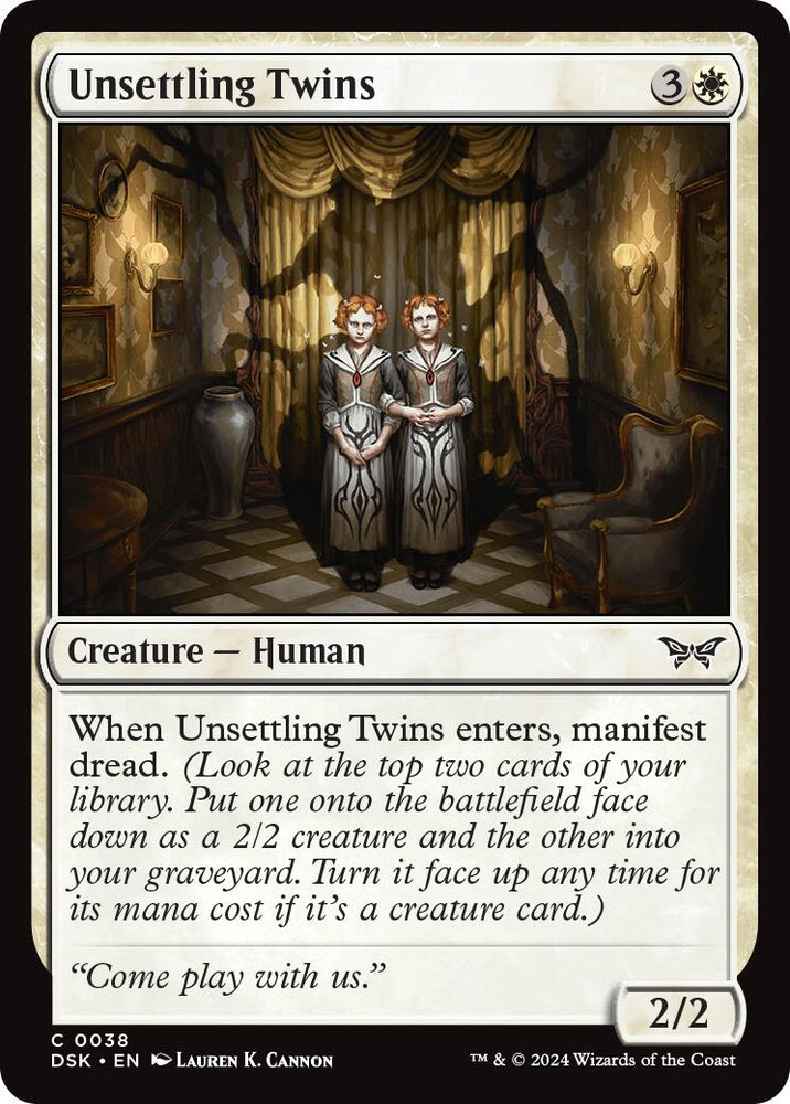 Unsettling Twins [Duskmourn: House of Horror] Magic: The Gathering