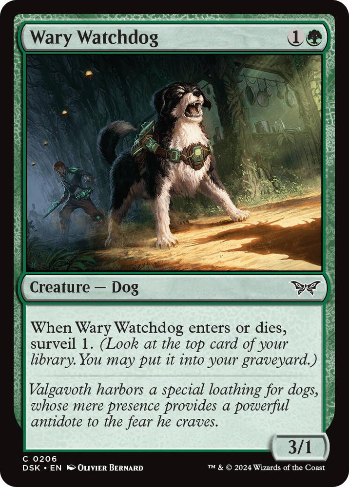 Wary Watchdog [Duskmourn: House of Horror] Magic: The Gathering