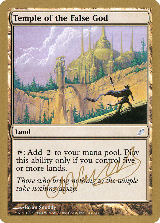Temple of the False God (Gabriel Nassif) [World Championship Decks 2004] Magic: The Gathering