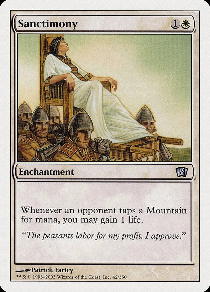 Sanctimony [Eighth Edition] Magic: The Gathering