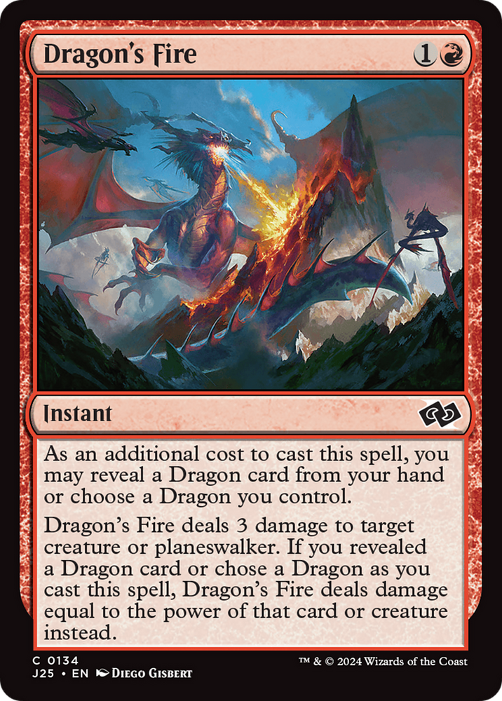 Dragon's Fire [Foundations Jumpstart] Magic: The Gathering