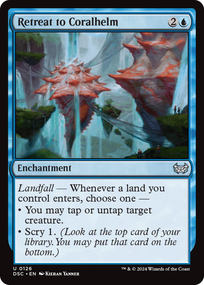 Retreat to Coralhelm [Duskmourn: House of Horror Commander] Magic: The Gathering