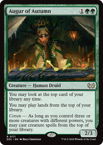 Augur of Autumn [Duskmourn: House of Horror Commander] Magic: The Gathering