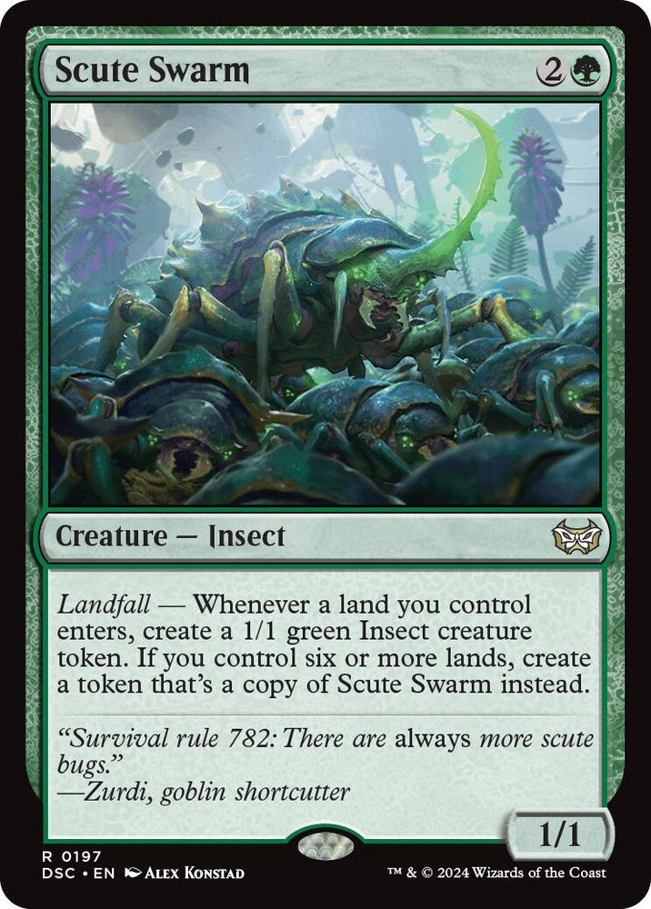 Scute Swarm [Duskmourn: House of Horror Commander] Magic: The Gathering