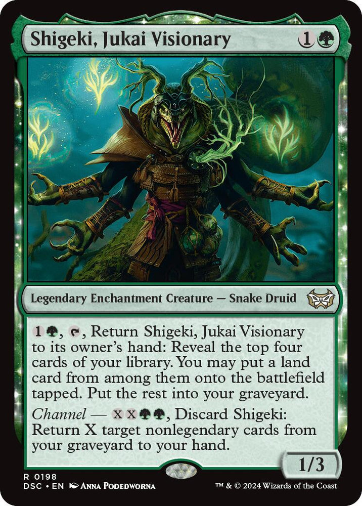Shigeki, Jukai Visionary [Duskmourn: House of Horror Commander] Magic: The Gathering
