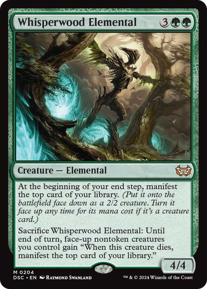 Whisperwood Elemental [Duskmourn: House of Horror Commander] Magic: The Gathering