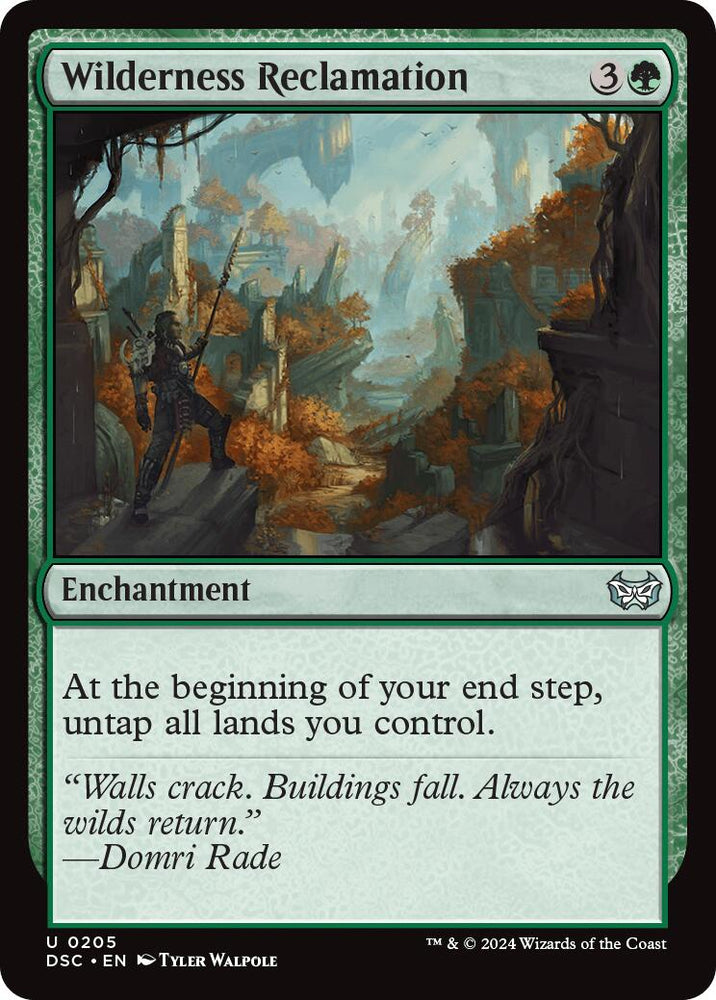 Wilderness Reclamation [Duskmourn: House of Horror Commander] Magic: The Gathering