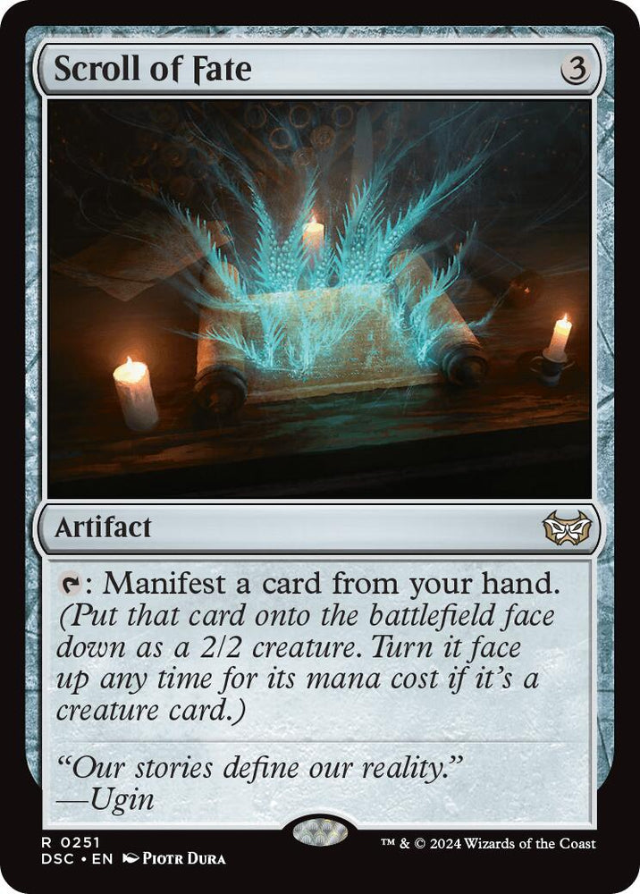 Scroll of Fate [Duskmourn: House of Horror Commander] Magic: The Gathering