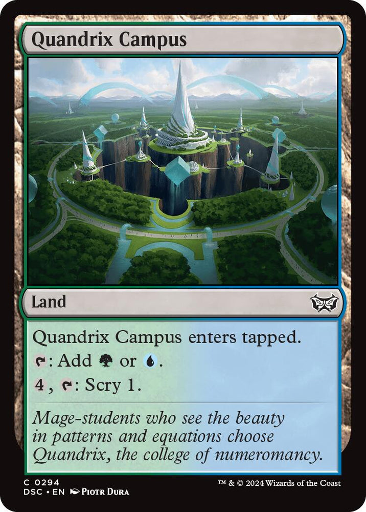 Quandrix Campus [Duskmourn: House of Horror Commander] Magic: The Gathering