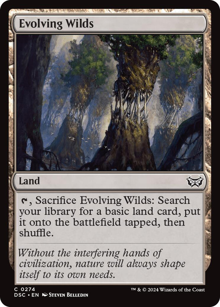 Evolving Wilds [Duskmourn: House of Horror Commander] Magic: The Gathering