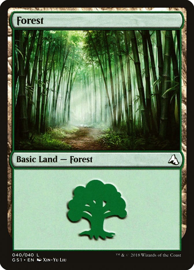 Forest (40) [Global Series Jiang Yanggu & Mu Yanling] Magic: The Gathering