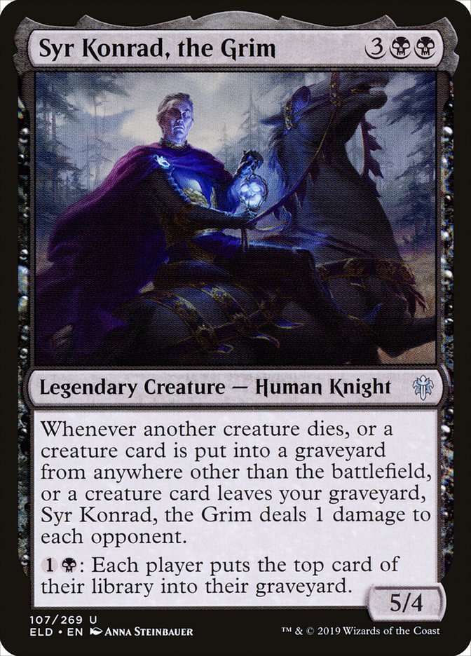 Syr Konrad, the Grim [Throne of Eldraine] Magic: The Gathering