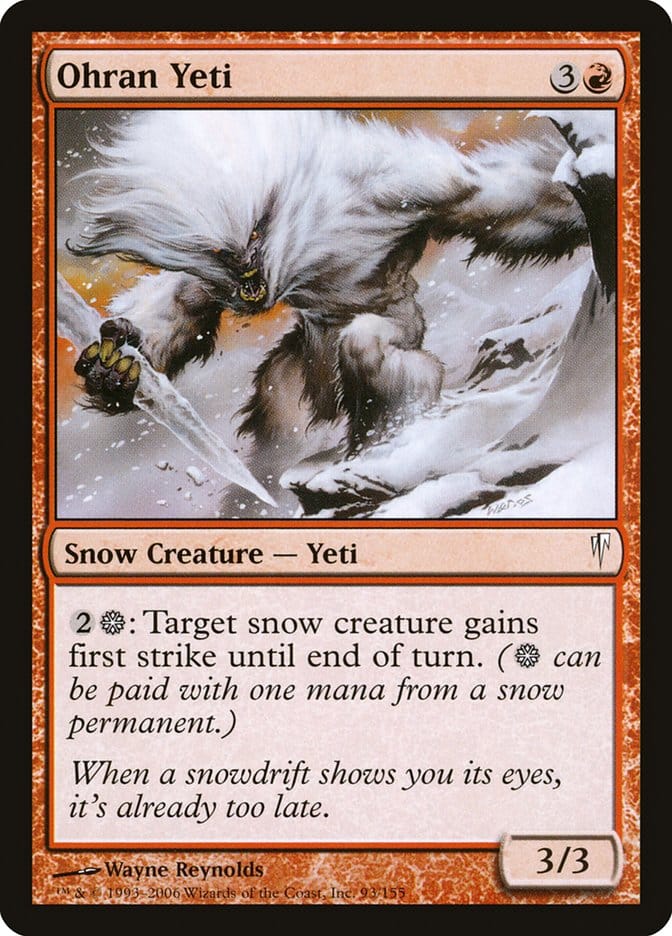 Ohran Yeti [Coldsnap] Magic: The Gathering