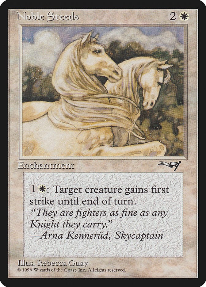 Noble Steeds (Leg Raised) [Alliances] Magic: The Gathering