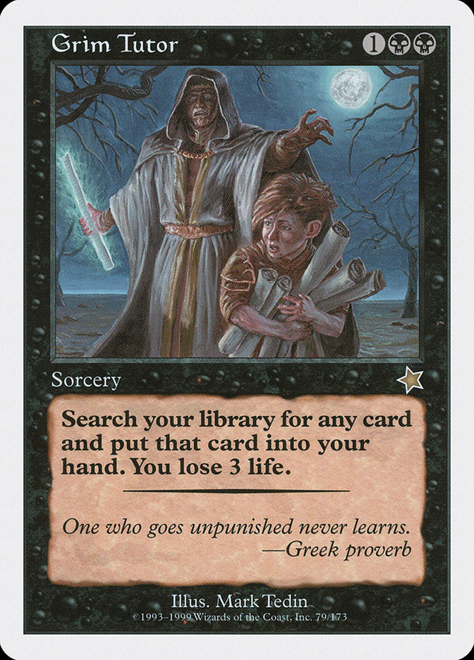 Grim Tutor [Starter 1999] Magic: The Gathering