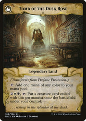Profane Procession // Tomb of the Dusk Rose [Rivals of Ixalan] Magic: The Gathering
