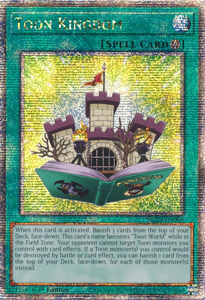 Toon Kingdom [MP24-EN006] Quarter Century Secret Rare - Yugioh Cards For Your TCG Needs!