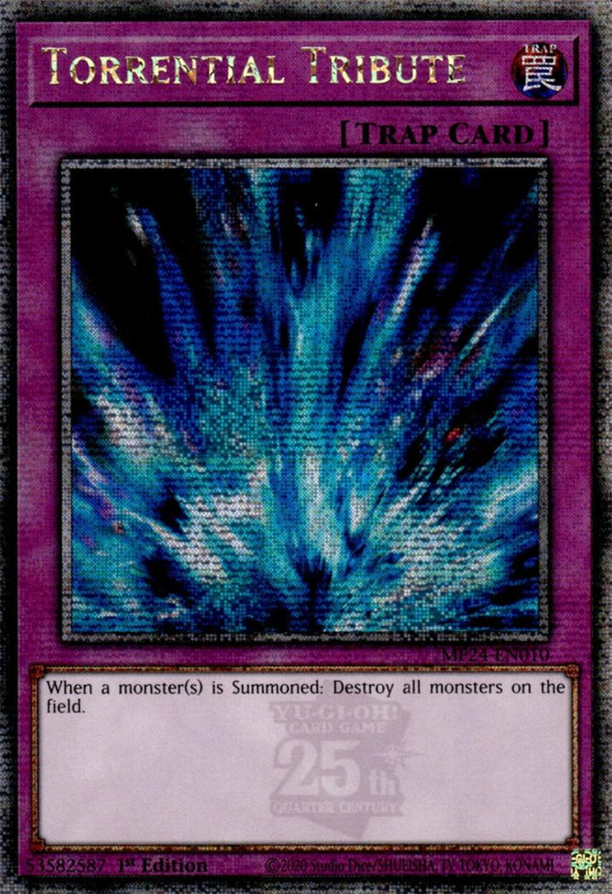 Torrential Tribute [MP24-EN010] Quarter Century Secret Rare - Yugioh Cards For Your TCG Needs!