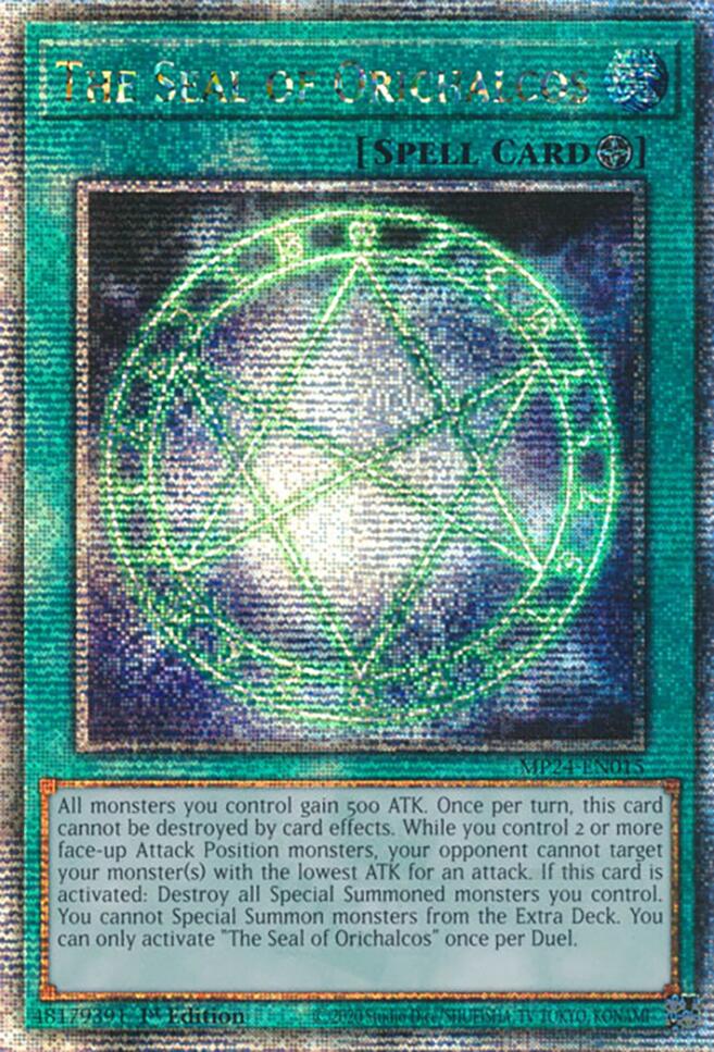 The Seal of Orichalcos [MP24-EN015] Quarter Century Secret Rare - Yugioh Cards For Your TCG Needs!