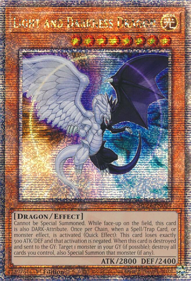 Light and Darkness Dragon [MP24-EN024] Quarter Century Secret Rare - Yugioh Cards For Your TCG Needs!