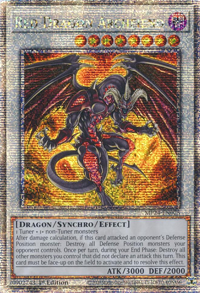Red Dragon Archfiend [MP24-EN025] Quarter Century Secret Rare - Yugioh Cards For Your TCG Needs!