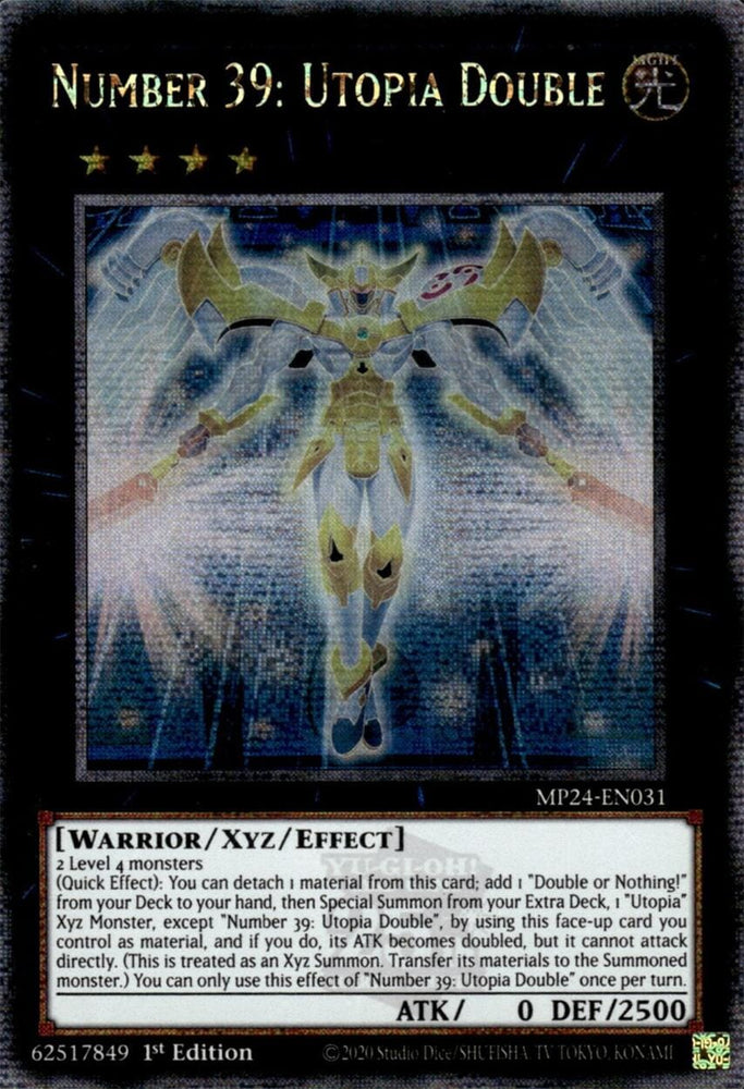Number 39: Utopia Double [MP24-EN031] Quarter Century Secret Rare - Yugioh Cards For Your TCG Needs!