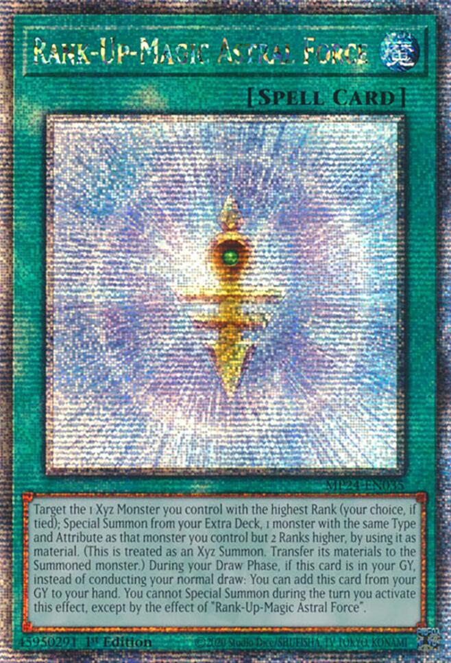 Rank-Up-Magic Astral Force [MP24-EN035] Quarter Century Secret Rare - Yugioh Cards For Your TCG Needs!