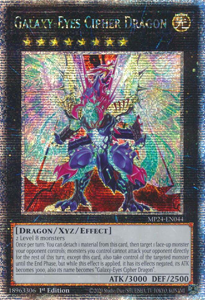 Galaxy-Eyes Cipher Dragon [MP24-EN044] Quarter Century Secret Rare - Yugioh Cards For Your TCG Needs!